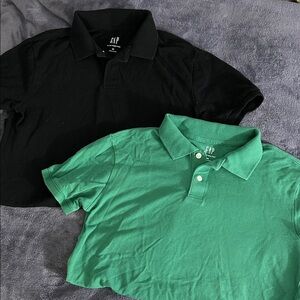 GAP Black and Green Polo Duo